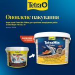 Корм сухий Tetra Min Flakes для тропічних акваріумних рибок в пластівцях 10 л/2,1 кг - Зображення 2