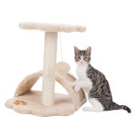 Дряпка Trixie Junior Vitoria для котів з іграшкою на мотузці сизаль/плюш бежева 36х36х43 см - Зображення 4