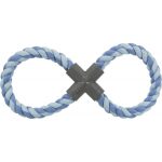 Іграшка Trixie для собак Канат-вісімка плетений з пластиковою хрестовиною текстиль 35 см - Зображення 2