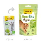 Ласощі GimCat GrasBits для котів таблетки з травою 40 г - Зображення 2