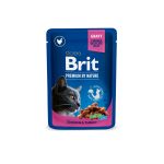 Корм вологий Brit Premium Cat Family Plate pouches набір паучів сімейна тарілка для котів асорті 4 смаки 100 г х 12 шт. - Зображення 6