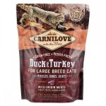 Корм сухий Carnilove Cat Large Breed для дорослих котів великих порід з качкою та індичкою 400 г - Зображення 3