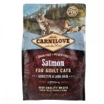 Корм сухий Carnilove Cat Sensitive and Long Hair для довгошерстих котів з чутливим травленням з лососем 2 кг - Зображення 3