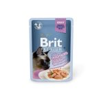 Корм вологий Brit Premium Cat Kitten Chicken Fillets Gravy pouch для кошенят філе курки в соусі 85 г - Зображення 3
