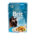 Корм вологий Brit Premium Cat Family Plate Gravy pouches набір для котів м’ясна тарілка в соусі курка та індичка з яловичиною і горохом 12 шт. х 85 г - Зображення 2