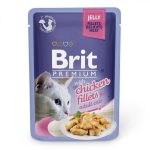 Корм вологий Brit Premium Cat Family Plate Jelly pouches набір паучів для котів сімейна тарілка в желе 12 шт. х 85 г - Зображення 2