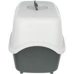 Туалет Trixie Vico для котів з ковпаком-кришкою дверцятами та ручкою пластиковий сірий 40х40х56 см - Зображення 3