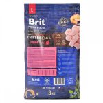 Корм сухий Brit Premium Dog Junior L для цуценят та молодих собак великих порід від 1 до 24 місяців вагою 25-45 кг з куркою 3 кг - Зображення 4