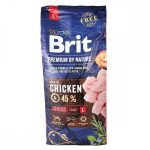 Корм сухий Brit Premium Dog Junior L для цуценят та молодих собак великих порід від 1 до 24 місяців вагою 25-45 кг з куркою 15 кг - Зображення 3