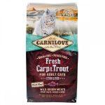 Корм сухий Carnilove Fresh Carp and Trout Sterilised for Adult cats для дорослих стерилізованих та кастрованих котів з коропом та фореллю 6 кг - Зображення 3