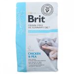 Корм сухий Brit Grain Free VetDiet Cat Obesity для котів з зайвою вагою та ожирінням з куркою та горохом 2 кг - Зображення 3
