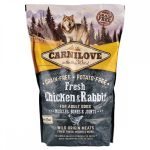 Корм сухий Carnilove Fresh Chicken and Rabbit for Adult dogs для дорослих собак усіх порід з куркою та кроликом 1,5 кг - Зображення 3