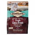 Корм сухий Carnilove Fresh Carp and Trout Sterilised for Adult Cats для дорослих стерилізованих та кастрованих котів з коропом та фореллю 2 кг - Зображення 4