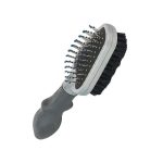 Гребінець-щітка FURminator для котів та собак двостороння з гумовою ручкою та захисними кульками - Зображення 2