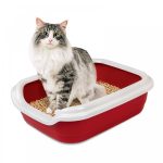 Туалет Природа Comfort L для котів бордо 49х39х15 см - Зображення 2