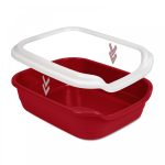Туалет Природа Comfort L для котів бордо 49х39х15 см - Зображення 3