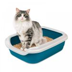 Туалет Природа Comfort L для котів ультрамарин 49х39х15 см - Зображення 2