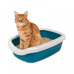Туалет Природа Comfort M для котів ультрамарин 41х30х13,5 см - Зображення 2