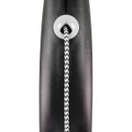 Повідець-рулетка Flexi для собак Black Design трос чорна розмір XS 3 м/8 кг - Зображення 2