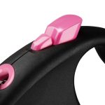 Повідець-рулетка Flexi для собак Black Design трос рожева розмір XS 3 м/8 кг - Зображення 3