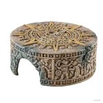 Декорація для тераріума Exo Terra Aztec Calendar Stone камінь схованка маленька - Зображення 2