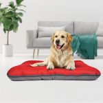Лежак Pet Fashion Askold 5 для собак теракотовий/сірий 102x76x14 см - Зображення 2