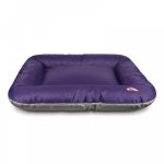 Лежак Pet Fashion Askold 4 для собак фіолетовий/сірий 80x60x13 см - Зображення 2