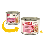 Корм вологий Carny Adult Beef, Turkey Shrimps для домашніх котів з яловичиною індичкою і креветками 200 г - Зображення 2
