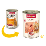 Корм вологий Carny Adult Beef Chicken для дорослих котів з яловичиною та куркою 400 г - Зображення 2