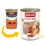 Корм вологий GranCarno Adult with Duck для дорослих собак з качкою 400 г - Зображення 2