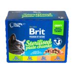 Корм вологий Brit Premium Sterilised Plate д/стерилізованих котів Тарілка д/стерилізованих 12 шт х 100 г - Зображення 3