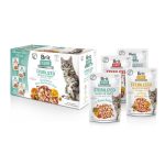 Корм вологий Brit Care Fillets in Gravy Flavour box Sterilized д/стерилізованих котів філе в соусі набір смаків 12 х 85 г - Зображення 2