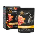 Набір паучів Savory Sterilised Cats with Turkey and Carrots in Jelly 3+1 - Зображення 2