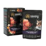 Набір паучів Savory Sterilised Cats with Lamb and Cranberries in Gravy 3+1 - Зображення 2