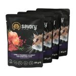 Набір паучів Savory Sterilised Cats with Lamb and Cranberries in Gravy 3+1 - Зображення 3