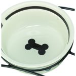 Миска Trixie Food керамічна для собак 0,6 л діаметр 15 см біло-чорна - Зображення 2