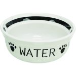 Миска Trixie Water керамічна для собак 0,25 діаметр 13 см біло-чорна - Зображення 2