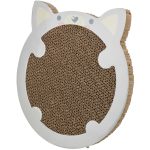 Дряпка Trixie для кошенят картонна в формі хом яка з котячою м ятою 31х2,5х32,5 см світло-сіра - Зображення 2