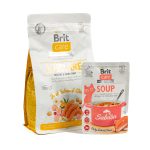 НАБІР Корм сухий Brit Care GF Haircare Healthy and Shiny Coat д/котів д/догляду за шерстю лосось і курка 400 г + суп 75 г - Зображення 2