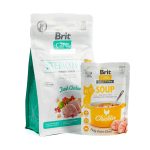 НАБІР Корм сухий Brit Care GF Sterilized Urinary Health д/стерилізованих котів д/підтримки здоров я сечовивідних шляхів курка 400 г + суп 75 г - Зображення 2