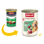 Корм Animonda GranCarno Adult Beef + Deer with Apple консервований д/соб з яловичиною олениною і яблуком 400 г арт.AM-82479 - Зображення 2