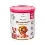 Вологий корм для собак Pet Chef шматочки в желе з яловичиною 800 г - Зображення 5