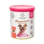 Вологий корм для собак Pet Chef шматочки в желе М ясний мікс 800 г - Зображення 5