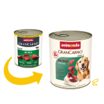 Корм вологий Animonda GranCarno Adult with Game для дорослих собак з дичиною консервований 800 г - Зображення 2