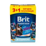НАБІР Корм вологий Brit Premium Delicate Fillets in Gravy для котів3+1 - Зображення 3