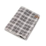 Плед Pet Fashion Bliss 2 для собак і котів плюш сірий картатий 70,5х94 см - Зображення 3