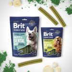 Ласощі Brit Premium Dental Snacks M для cобак середніх порід з колагеном і спіруліною 180 г - Зображення 2