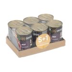 Набір 5+1 заводська упаковка Корм вологий Savory Dog Gourmand Beef паштет для дорослих собак усіх порід з яловичиною 400 г - Зображення 2