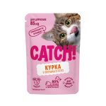 НАБІР Корм вологий Catch! для дороcлих котів з куркою та овочами в соусі 24 шт х 85г. - Зображення 2