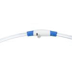 Нашийник Trixie Flash Light Ring USB для собак мигаючий силіконовий синій  розмір  L–XL 65 см/8 мм - Зображення 3